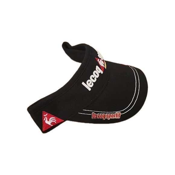 LE COQ SPORTIF new vintage mens womens Sun Visor golf tennis cap hat lapel pin - Picture 2 of 8